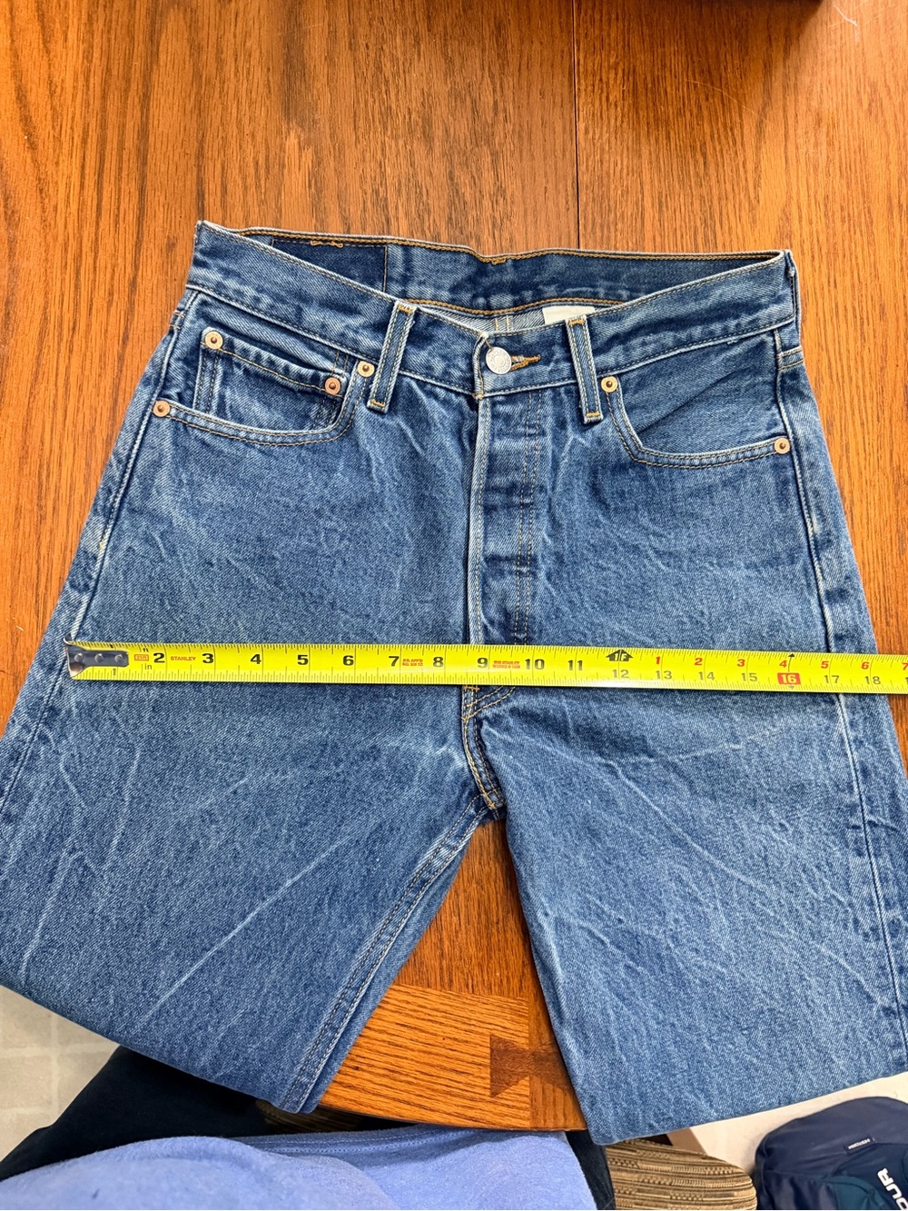 Vintage Levi's 501XX Button Fly Straight Leg Denim Jeans Size, Actual 29x29.5 - Picture 13 of 14